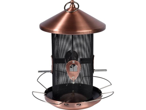 [90317019 1618485] dobar Futterspender XXL, 20 x 20 x 32 cm, Metall, Kupfer