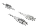 Delock USB 2.0-Kabel mit Ferritkern USB A - USB B 2 m