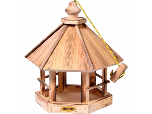 [90317176 1618477] dobar green label Futterspender Caliente zum Aufhängen, 29 x 29 x 34 cm, Holz