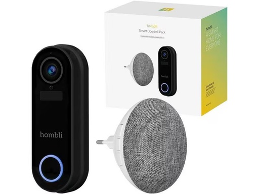 [90317307 1615324] hombli Smart Doorbell Pack, Schwarz