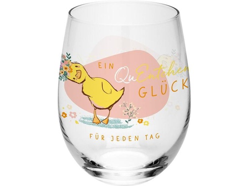 [90317331 1566389] Sheepworld Trinkglas Ente 600 ml, 1 Stück, Transparent