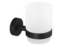 tesa Moon Black Zahnputzbecher, Schwarz