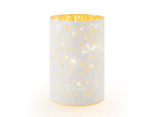 [90317423 1603112] STT Windlicht Stars S, 14 cm, Weiss