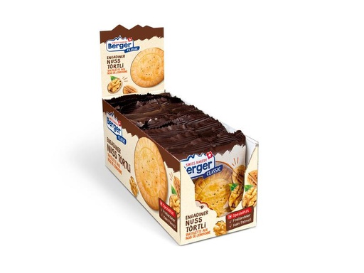 [90317528 1630280] Berger Gebäck Engadiner Nusstörtli 10 x 74 g