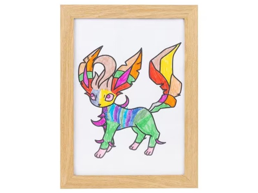 [90317562 1559565] COCON Bilderrahmen für Kinderzeichnungen 35 x 25 x 4 cm, Nature