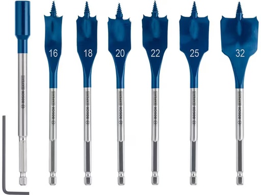 [90317571 1603990] Bosch Professional Flachfräsbohrer-Set Expert Self Cut Speed, 7-teilig