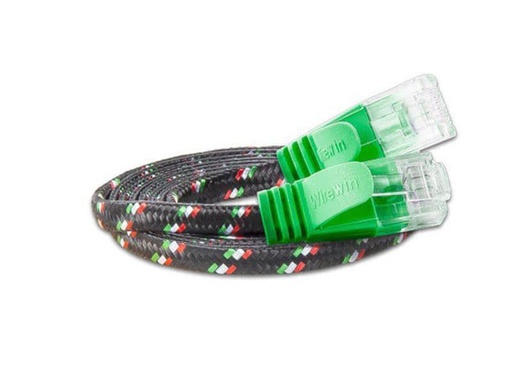 [90051786 355205] SLIM Slimpatchkabel RJ-45 - RJ-45, Cat 6, UTP, 1 m, Grün