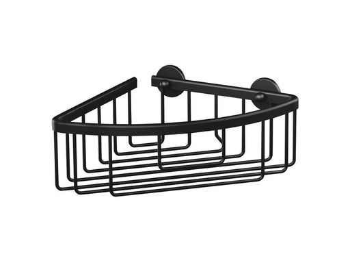 [90317596 1620608] tesa Aluxx Black Eck-Duschablage, Schwarz