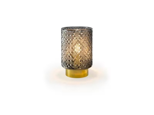 [90317662 1603118] STT Windlicht Ambiente, 15.5 cm, Smoky