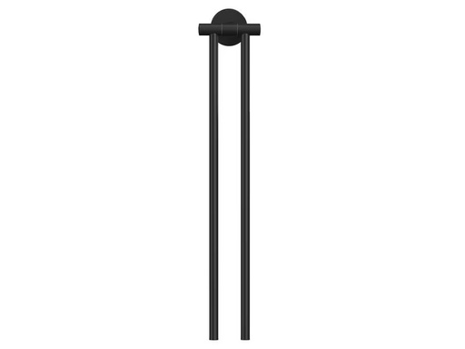 [90317710 1620623] tesa Handtuchhalter 2-armig, Moon Black, Schwarz