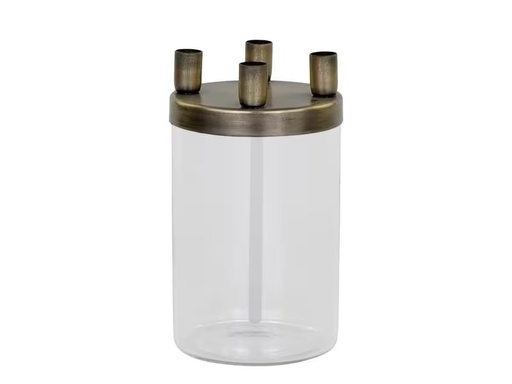 [90317787 1532965] Chic Antique Kerzenhalter für Spitzkerzen Messing