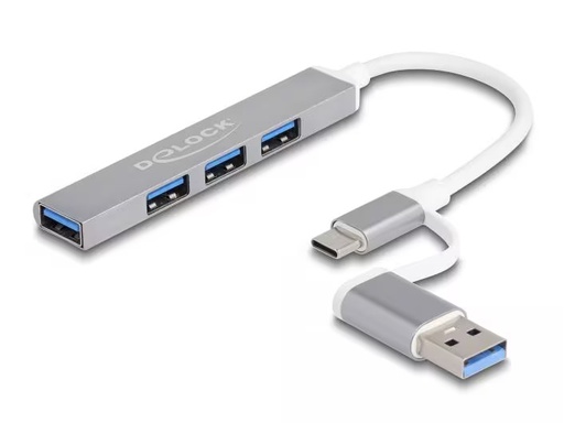 [90317895 1605011] Delock Dockingstation USB Hub Type C oder USB Typ A (64214)