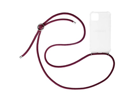 [90318208 1622239] Urbany's Necklace Case iPhone 15 Plus Red Wine