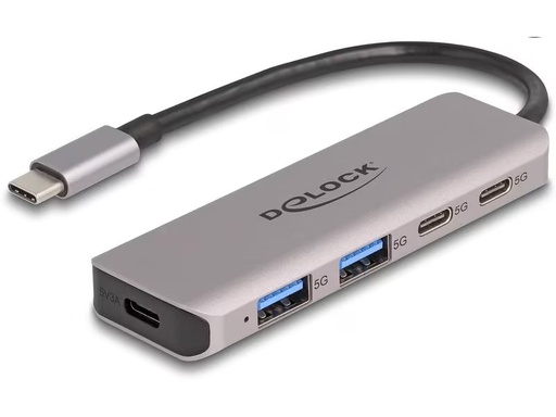 [90318282 1613908] Delock USB-Hub 2x USB C 5Gbps/2x USB A 5Gbps