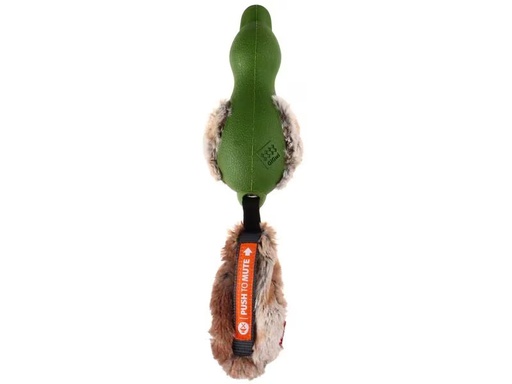 [90318312 1618148] GiGwi Hunde-Spielzeug Push to mute, Ente, Grün