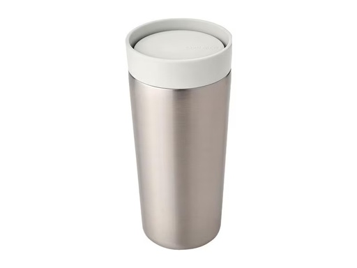 [90318377 1626387] Brabantia Thermobecher Make &amp; Take 360 ml, Hellgrau/Silber