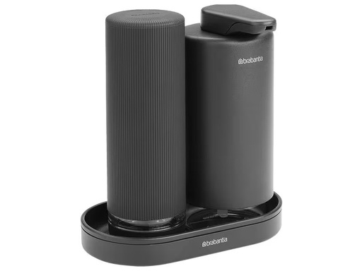 [90318381 1626401] Brabantia Seifenspender-Set Sink Style 400 ml, Dunkelgrau