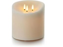 balthasar LED Outdoor Echtwachskerze, Creme