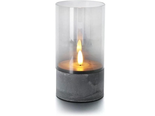 [90318502 1631984] balthasar LED Kerze Gracia, Grau