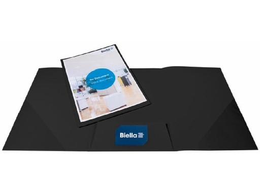 [90318526 1624477] Biella Präsentationsmappe Pearl A4 Schwarz, 25 Stück