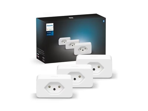 [90318835 1635016] Philips Hue Zubehör Smart Plug Steckdose 3er Set CH Weiss, Bluetooth