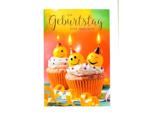 [90318894 1630438] ABC Geburtstagskarte Muffin A5