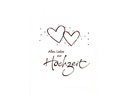 ABC Hochzeitskarte Herz A5