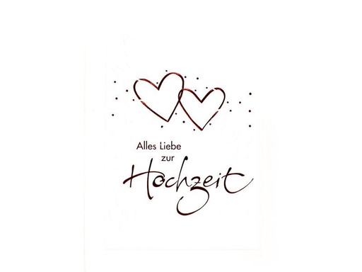 [90318900 1630442] ABC Hochzeitskarte Herz A5