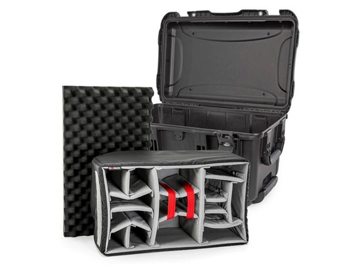 [90318919 1556109] Nanuk Kunststoffkoffer 938 - mit Trennwand Schwarz