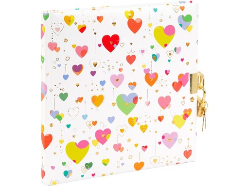 [90318974 1594620] Goldbuch Tagebuch Heart light 96 Seiten, 16.5 x 16.5 cm