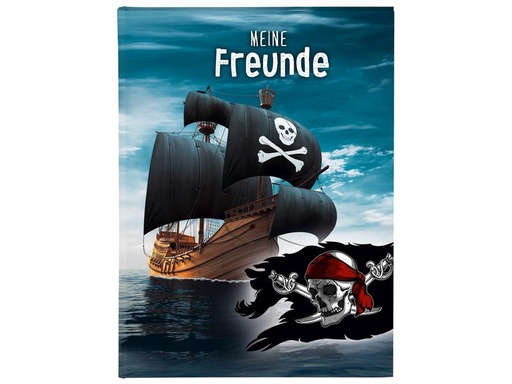 [90319016 1594610] Goldbuch Freundebuch Piraten A5, 88 Seiten