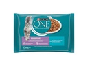 Purina ONE Nassfutter SENSITIVE in Sauce Thunfisch/Karotten, 4 x 85g