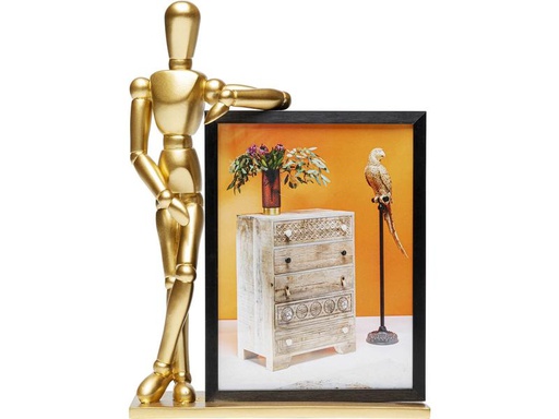 [90319067 1626562] Kare Bilderrahmen Proudly Gold/Schwarz, 16 x 21 cm