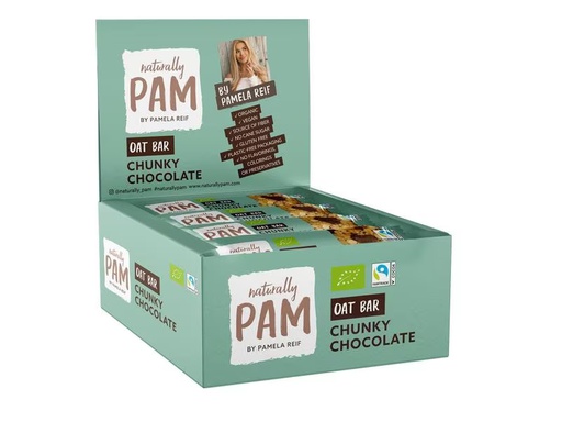[90319123 1630575] Naturally Pam Riegel Bio Oat Chunky Chocolate 12 x 40 g