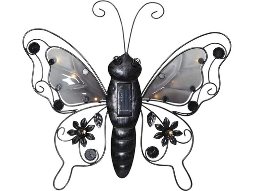 [90005173 1160553] Star Trading Gartenlicht Solar Butterfly, Schwarz