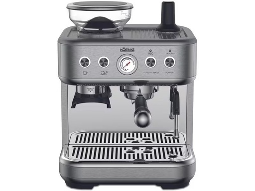 [90319231 1633303] Koenig Siebträgermaschine Baressa Silber matt