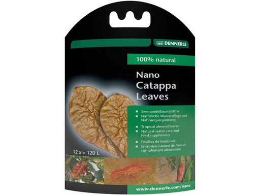 [90319236 1607609] Dennerle Wasserpflege Nano Catappa Leaves, 12 x = 1200 l
