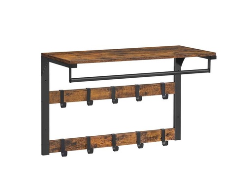 [90319298 1626114] VASAGLE mit Ablage 65 x 42 cm, Braun/Schwarz
