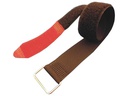FASTECH Fast-Vstrap 25 x 630 mm Metall-Öse, Rot/Schwarz, 5 Stück