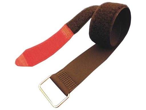 [90319475 1457914] FASTECH Fast-Vstrap 25 x 630 mm Metall-Öse, Rot/Schwarz, 5 Stück