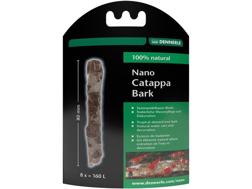 [90319481 1607608] Dennerle Wasseraufbereiter Nano-Catappa-Rinden, 8 x = 160 l