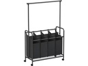 Songmics Wäschekorb  50 l, Schwarz