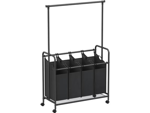 [90319535 1626105] Songmics Wäschekorb  50 l, Schwarz