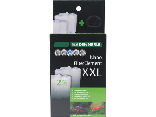 [90319603 1607626] Dennerle Nano Filterelement XXL, 2 Stück
