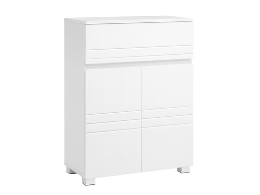[90319609 1626096] VASAGLE Badezimmerregal mit Schublade 80 x 30 cm, Weiss
