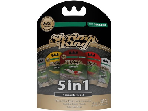 [90319649 1607669] Dennerle Basisfutter Shrimp King 5 in 1, 30 g (5 x 6 g)