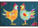 Salonlöwe Fussmatte Rainbow Chicken 50 cm x 75 cm