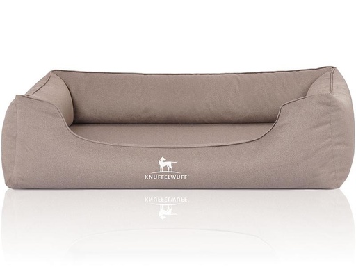 [90319728 1615551] Knuffelwuff Hunde-Bett Leon Velour XXXL, 155 x 105 cm, Beige/Grau