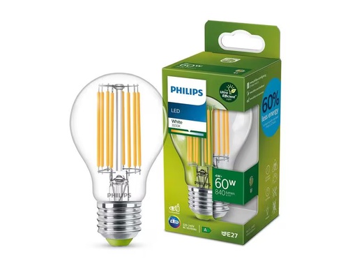 [90319753 1555341] Philips Lampe E27 LED, Ultra-Effizient, Warmweiss, 60W Ersatz