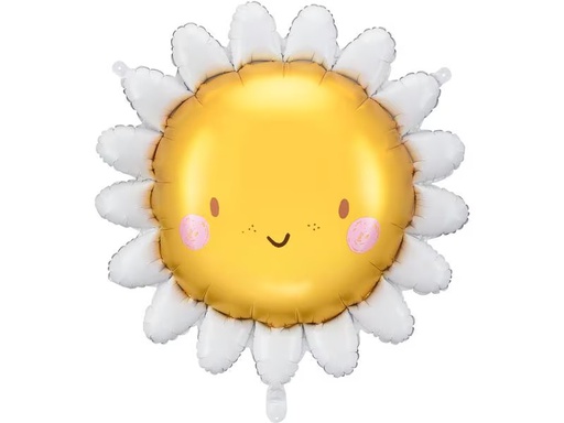 [90319860 1600543] Partydeco Folienballon Sonne 90 cm, Gelb